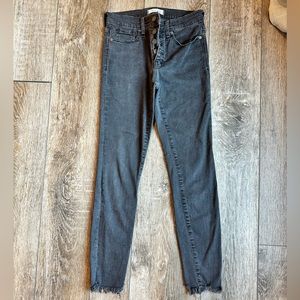 Madewell 9" Mid-Rise Skinny Jeans in Berkeley Black 26